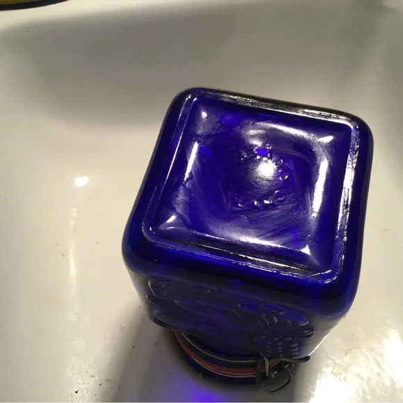2 Cobalt Blue Italian Jars